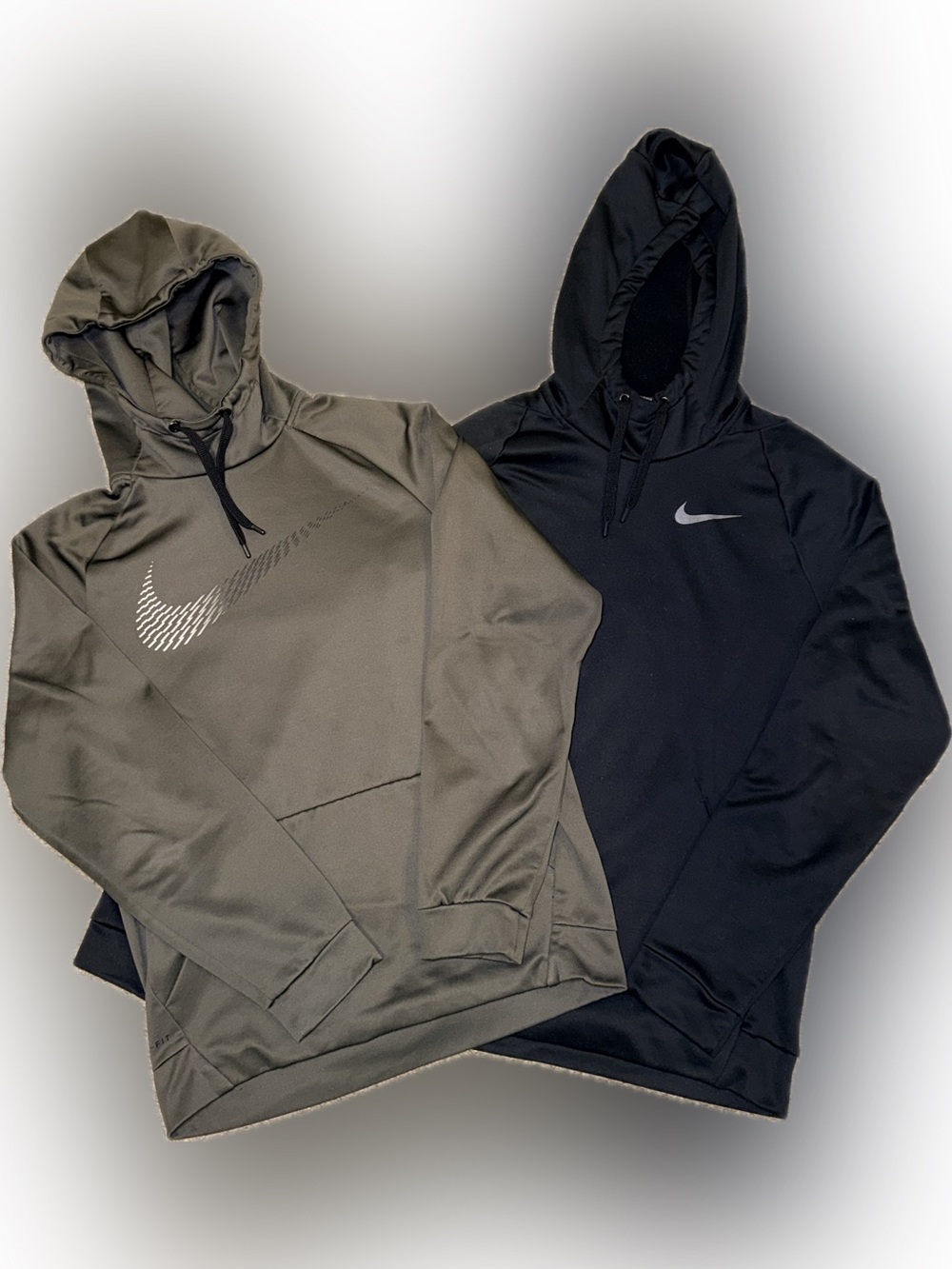 Nike Men’s Hooded Sweatshirts - Olive Green & Black